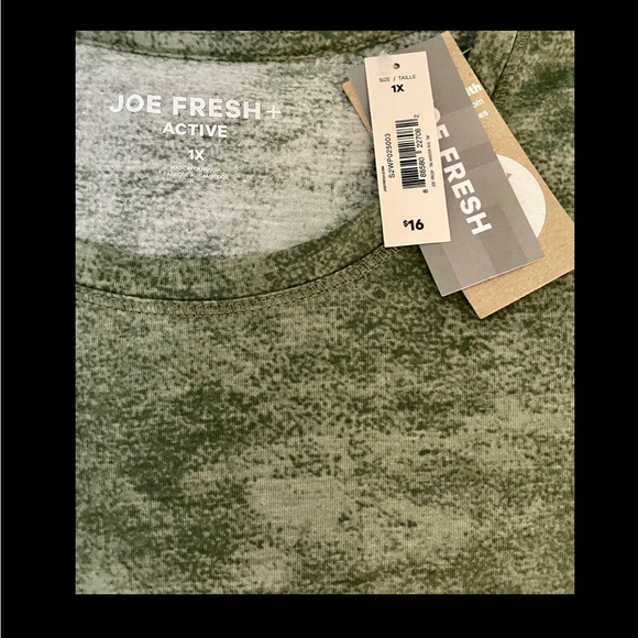 NWT Joe Fresh Active Wear Tshirt size 1X - Picture 2 of 3